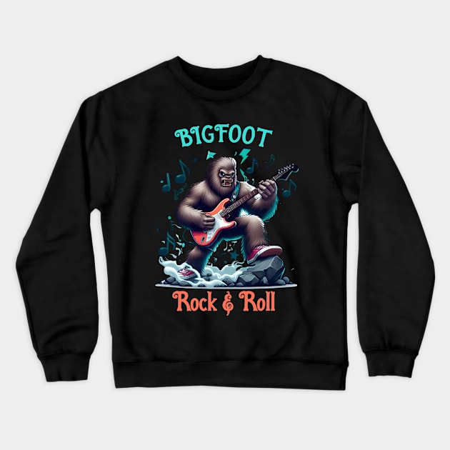 Bigfoots Rock Concert Crewneck Sweatshirt by coollooks